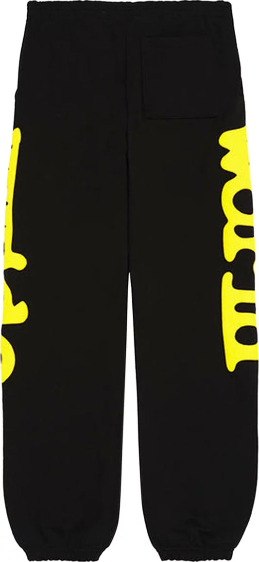 Sp5der - Beluga Sweatpants - Onyx/Yellow