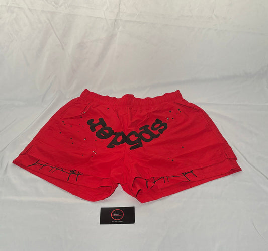 Sp5der - OG Web Double Layer Short - Red