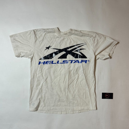 Hellstar - Sports Logo Gel T-Shirt - White & Blue