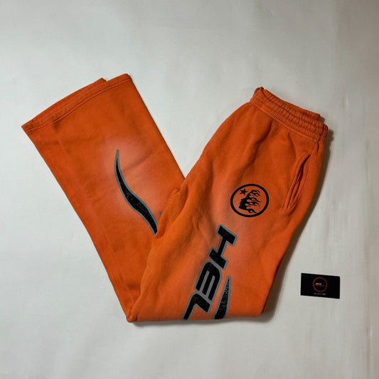 Hellstar - Sweatpants - Fire Orange (Flared Bottom)